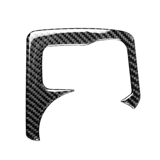 Car Carbon Fiber Central Control Heating Button Decorative Sticker for Nissan 370Z Z34 2009-, Left and Right Drive Universal