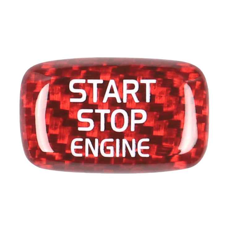 Car Carbon Fiber Engine Start Button Decorative Cover Trim for Volvo V40 2013-2019