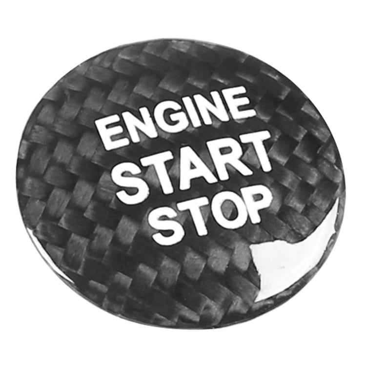 Car Carbon Fiber Engine Start Button Decorative Cover Trim for Lexus NX200