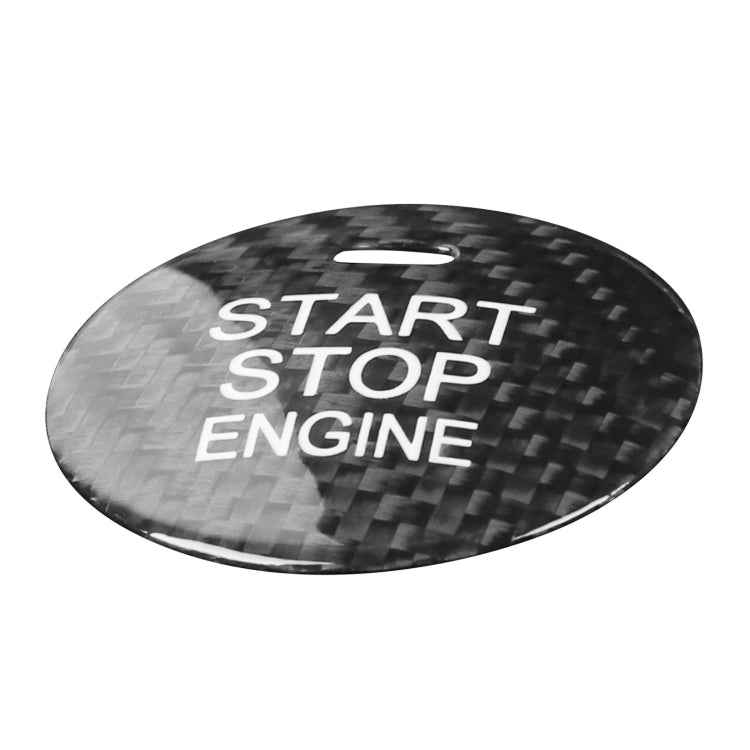 Car Carbon Fiber Engine Start Button Decorative Cover Trim for Mazda CX-8