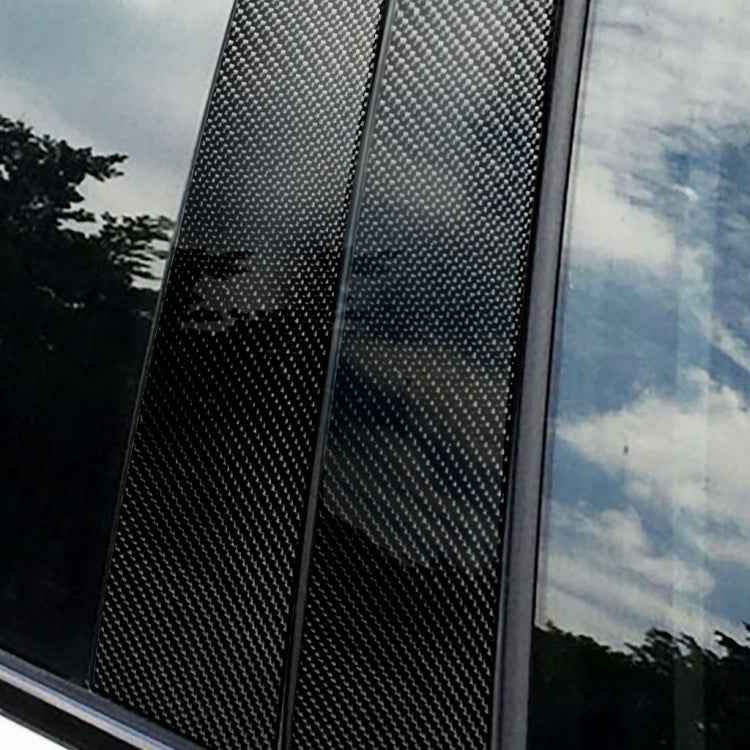 Car Carbon Fiber B Pillar Decorative Sticker for BMW E46, Left and Right Drive Universal