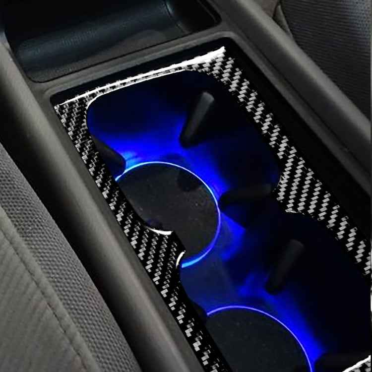 Car Carbon Fiber Water Cup Holder Decorative Sticker for Honda Civic 8th Generation 2006-2011, Left and Right Drive Universal