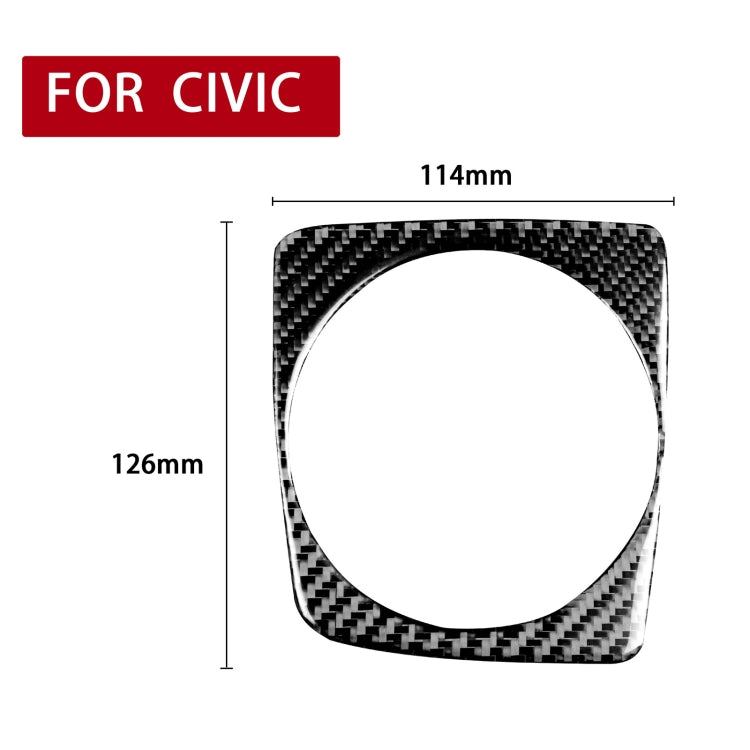 Car Carbon Fiber Manual Gear Decorative Sticker for Honda Civic 8th Generation 2006-2011, Right Drive, Manual Gear, Right Drive