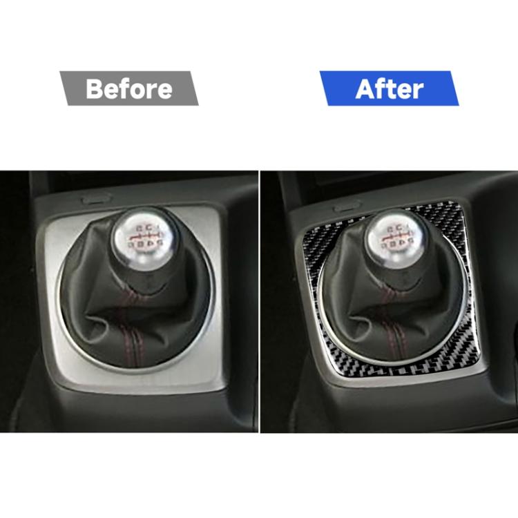 Car Carbon Fiber Manual Gear Decorative Sticker for Honda Civic 8th Generation 2006-2011, Right Drive, Manual Gear, Right Drive