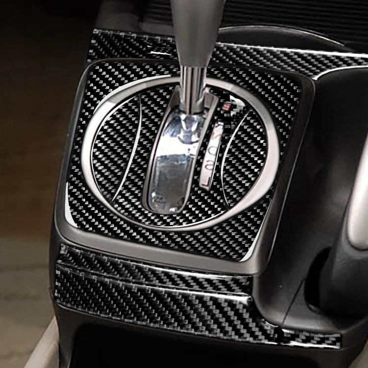 8 in 1 Car Carbon Fiber Automatic Gear Panel Set Decorative Sticker for Honda Civic 8th Generation 2006-2011, Right Drive, Automatic Gear Panel Set, Right Drive