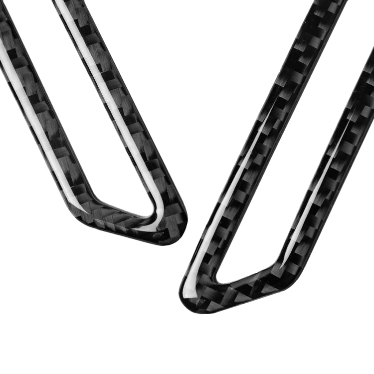 2 in 1 Car Carbon Fiber A-pillar Air Outlet Panel Decorative Sticker for Alfa Romeo Giulia 2017-2019, Left and Right Drive Universal, A-pillar Air Outlet