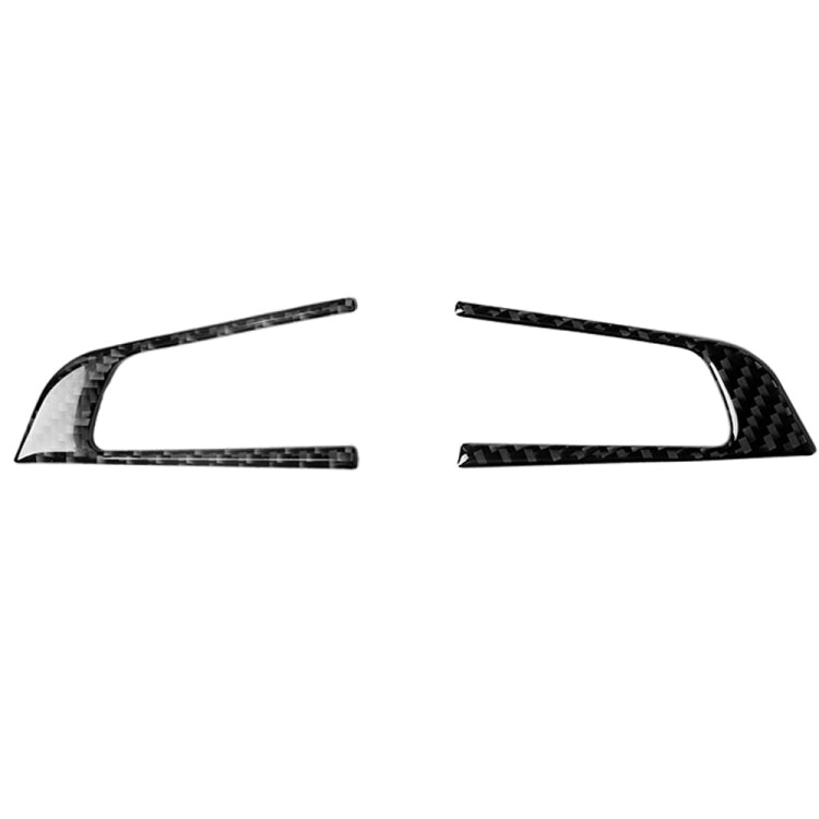 2 in 1 Car Carbon Fiber Steering Wheel Button Decorative Sticker for Alfa Romeo Giulia Stelvio 2017-2019, Left and Right Drive Universal, Steering Wheel Button