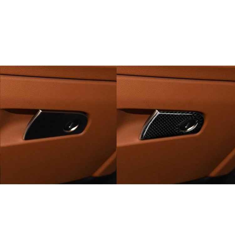 Car Carbon Fiber Passenger Seat Storage Decorative Sticker for Alfa Romeo Giulia 2017-2019, Right Drive