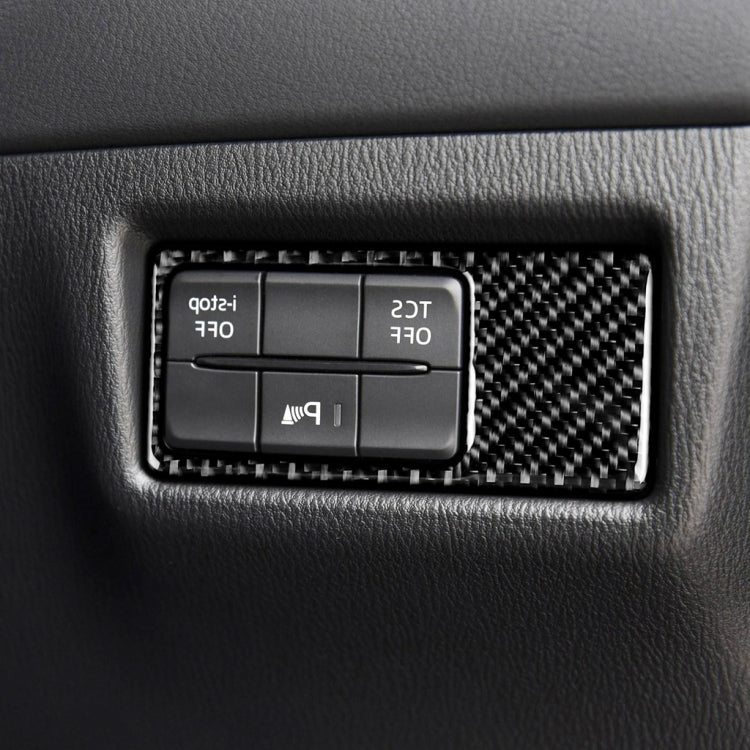 Car Carbon Fiber Headlight Panel Decorative Sticker for Mazda CX-5 2017-2018, Right Drive, Headlight Panel, Right Drive