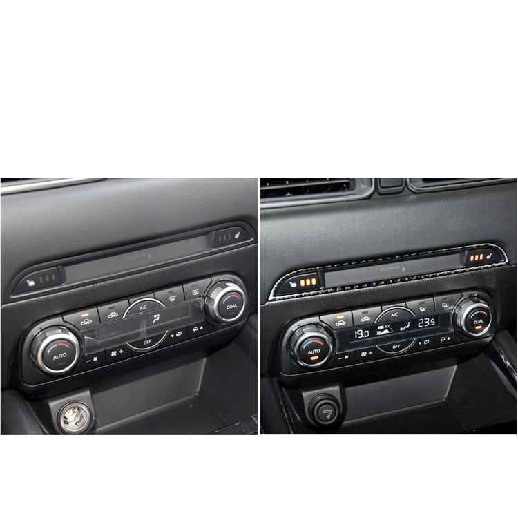 Car Carbon Fiber Central Control Panel Decorative Sticker for Mazda CX-5 2017-2018, Left and Right Drive Universal