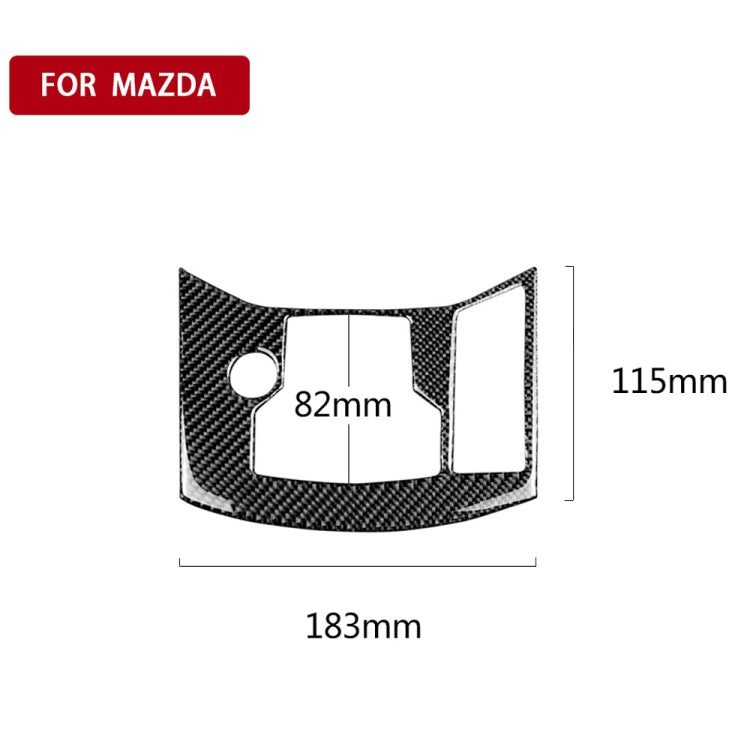 Car Carbon Fiber Electronic Handbrake Panel Decorative Sticker for Mazda CX-5 2017-2018, Right Drive, Electronic Handbrake Panel, Right Drive