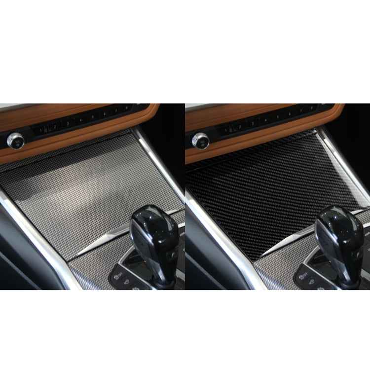 2 in 1 Car Carbon Fiber Water Cup Cover Decorative Sticker for BMW 3 Series G20/G28/325Li/330d/335 2019-2020, Right Drive