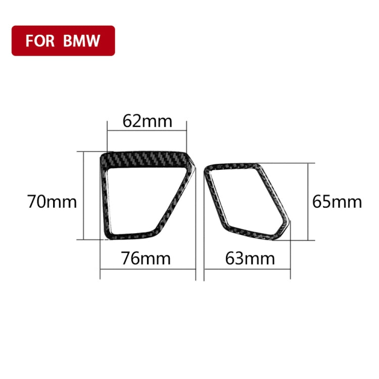 Car Carbon Fiber Instrument Air Outlet Decorative Sticker for BMW 3 Series G20/G28/325Li/330d/335 2019-2020, Right Drive