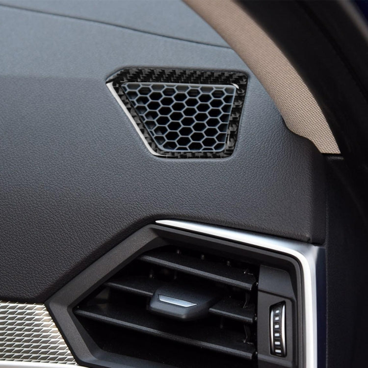Car Carbon Fiber Instrument Air Outlet Decorative Sticker for BMW 3 Series G20/G28/325Li/330d/335 2019-2020, Right Drive
