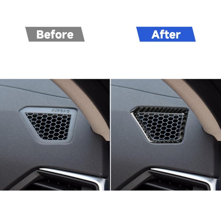 Car Carbon Fiber Instrument Air Outlet Decorative Sticker for BMW 3 Series G20/G28/325Li/330d/335 2019-2020, Right Drive, Instrument Air Outlet