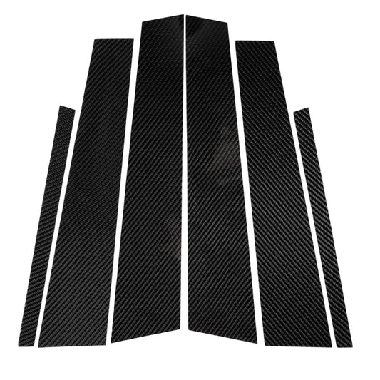 Car Carbon Fiber B Pillar Decorative Sticker for BMW 3 Series G20/G28/325Li/330d/335 2019-2020, Left and Right Drive Universal, B Pillar