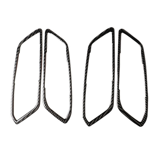 4 in 1 Car Carbon Fiber Door Handle Decorative Sticker for BMW 3 Series G20/G28/325Li/330d/335 2019-2020, Left and Right Drive Universal, Door Handle