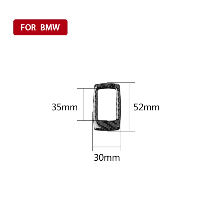 Car Carbon Fiber Trunk Switch Decorative Sticker for BMW 3 Series G20/G28/325Li/330d/335 2019-2020, Left and Right Drive Universal, Trunk Switch