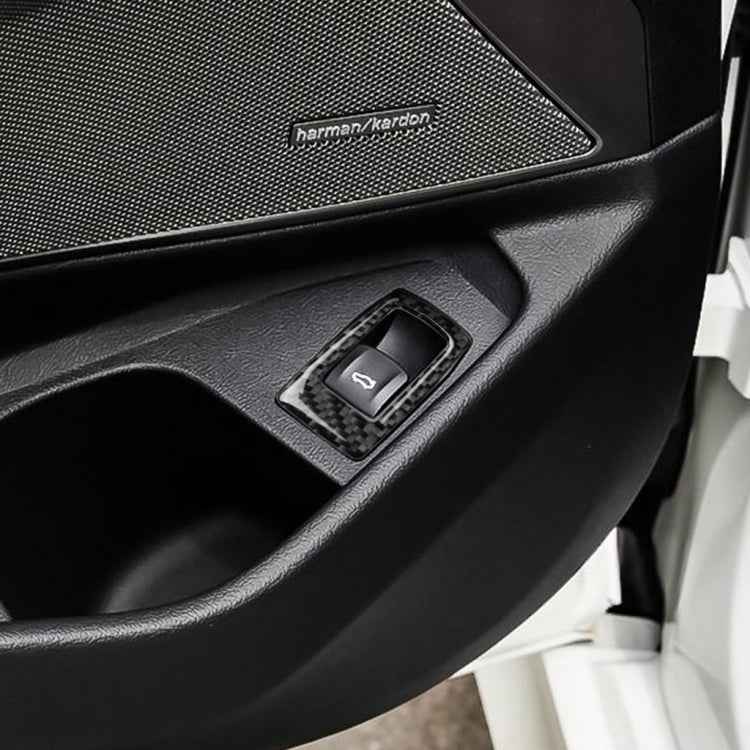 Car Carbon Fiber Trunk Switch Decorative Sticker for BMW 3 Series G20/G28/325Li/330d/335 2019-2020, Left and Right Drive Universal