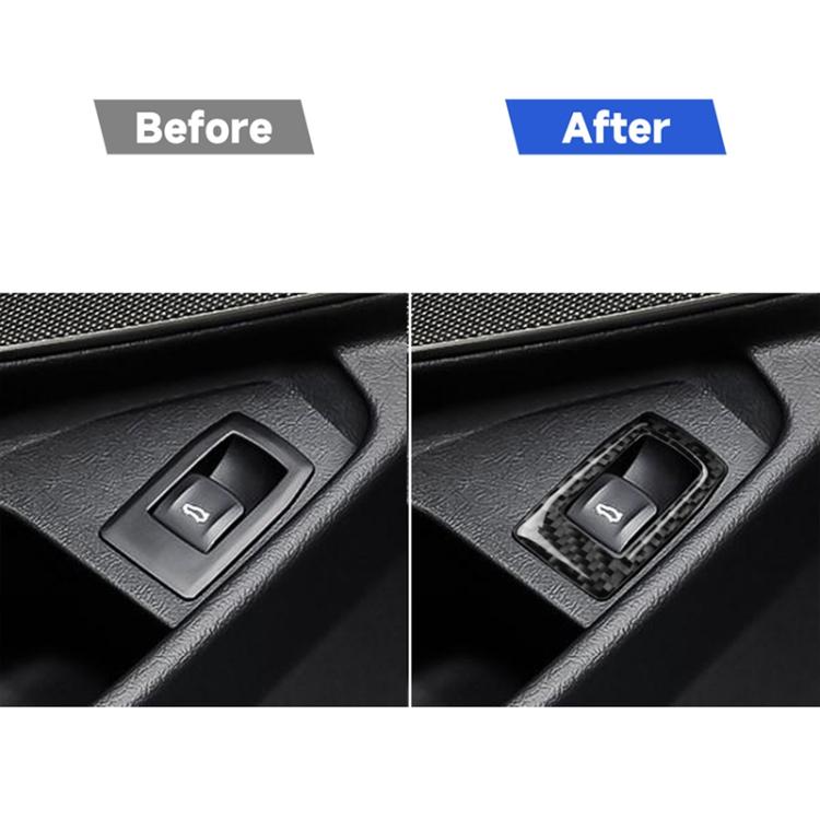Car Carbon Fiber Trunk Switch Decorative Sticker for BMW 3 Series G20/G28/325Li/330d/335 2019-2020, Left and Right Drive Universal, Trunk Switch
