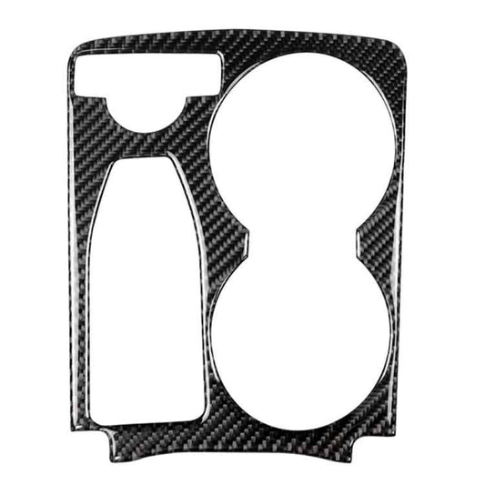 Car Carbon Fiber Solid Color Handrail Water Cup Holder Decorative Sticker for Mercedes-Benz GLK 2008-2015, Left Drive