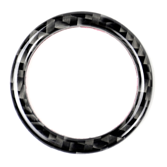 Car Carbon Fiber Solid Color One-click Start Ring Decorative Sticker for Mercedes-Benz Left and Right Drive Universal, Solid Color One-click Start Ring