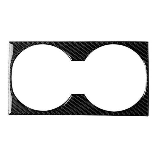 Car Carbon Fiber Solid Color Water Cup Holder Panel B Decorative Sticker for Mercedes-Benz GLE 2015-2017/GLS 2016-2018/ML 2012-2015/GL 2013-2015, Left and Right Drive Universal