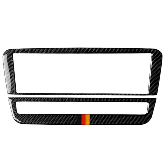 Car Carbon Fiber German Color Air Conditioning CD Panel Decorative Sticker for Mercedes-Benz A Class 2013-2018/B Class 2012-2018/CLA 2013-2017/GLA 2013-2018, Left and Right Drive Universal, German Color Air Conditioning CD Panel