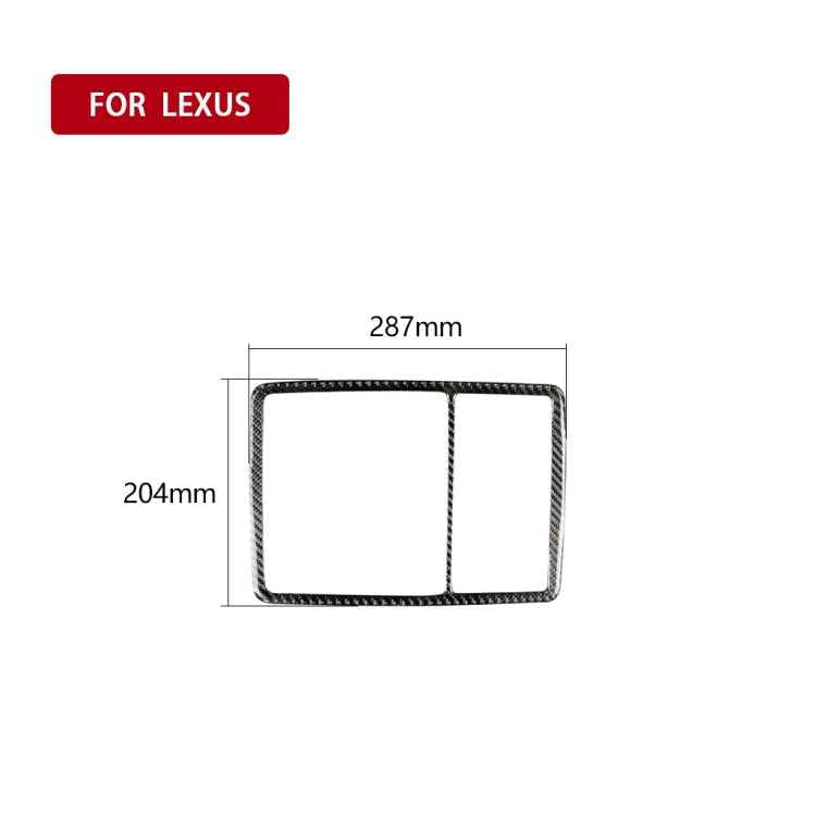 Car Carbon Fiber Front Reading Light Decorative Sticker for Lexus RX300 / 270 / 200T / 450h 2016-2019, Left and Right Drive Universal