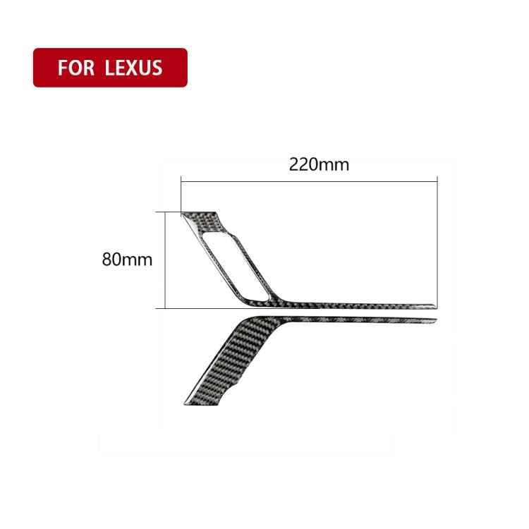 Car Carbon Fiber Front Door Handle A Decorative Sticker for Lexus RX300 / 270 / 200T / 450h 2016-2019, Right Drive
