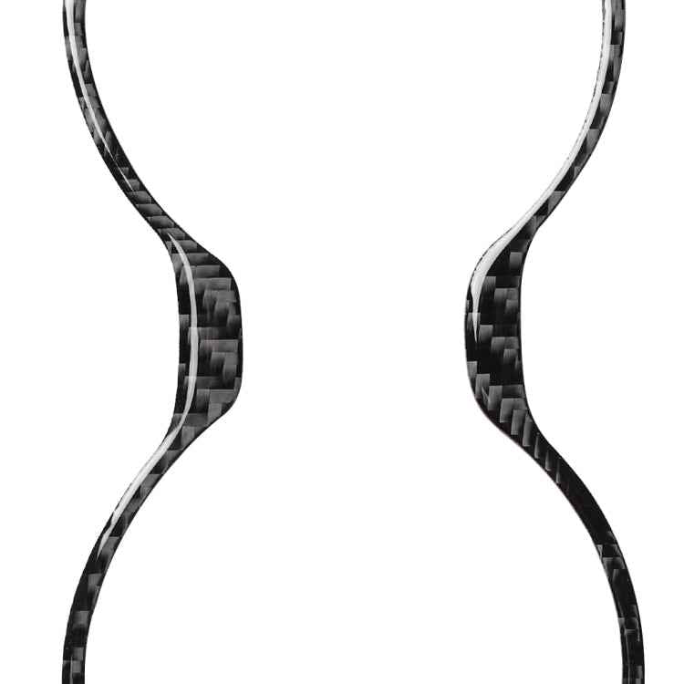 Car Carbon Fiber Water Cup Holder Frame Decorative Sticker for Lexus RX300 / 270 / 200T / 450h 2016-2019, Left and Right Drive Universal