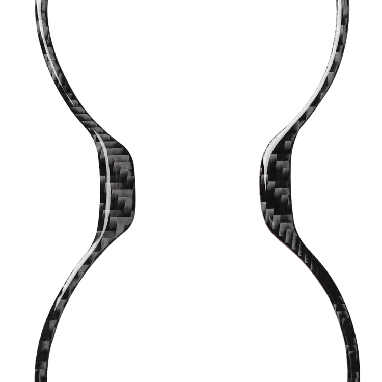 Car Carbon Fiber Water Cup Holder Frame Decorative Sticker for Lexus RX300 / 270 / 200T / 450h 2016-2019, Left and Right Drive Universal, Water Cup Holder Frame