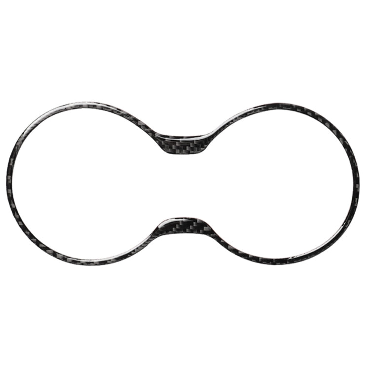 Car Carbon Fiber Water Cup Holder Frame Decorative Sticker for Lexus RX300 / 270 / 200T / 450h 2016-2019, Left and Right Drive Universal, Water Cup Holder Frame