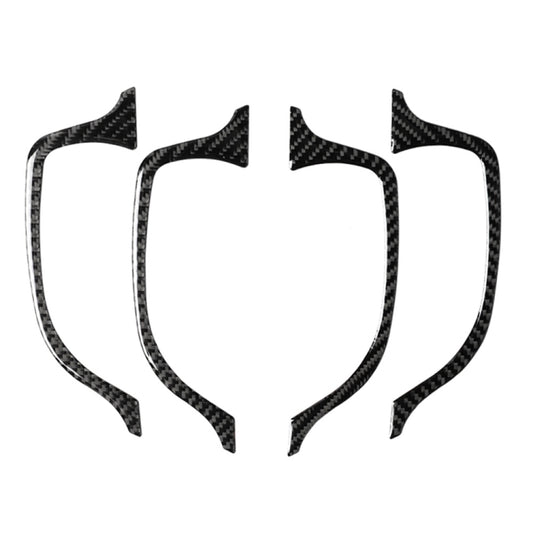 Car Carbon Fiber Inner Door Handle Decorative Sticker for Lexus NX200 / 200t / 300h 2014-2021, Left and Right Drive Universal, Inner Door Handle