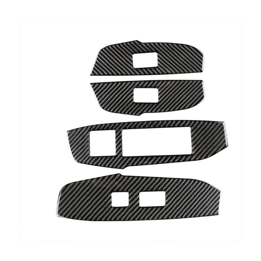 Car Carbon Fiber Window Glass Lift Decorative Sticker for Lexus NX200 / 200t / 300h 2014-2021, Right Drive, Window Glass Lift, Right Drive