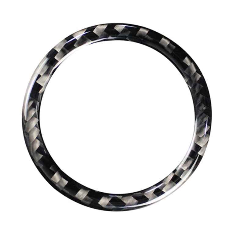 Car Carbon Fiber Start Circle Decorative Sticker for Lexus IS250 300 350C 2006-2012, Left and Right Drive Universal