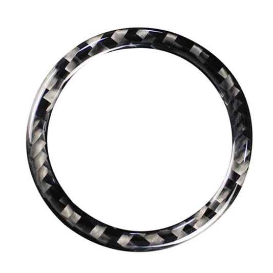 Car Carbon Fiber Start Circle Decorative Sticker for Lexus IS250 300 350C 2006-2012, Left and Right Drive Universal