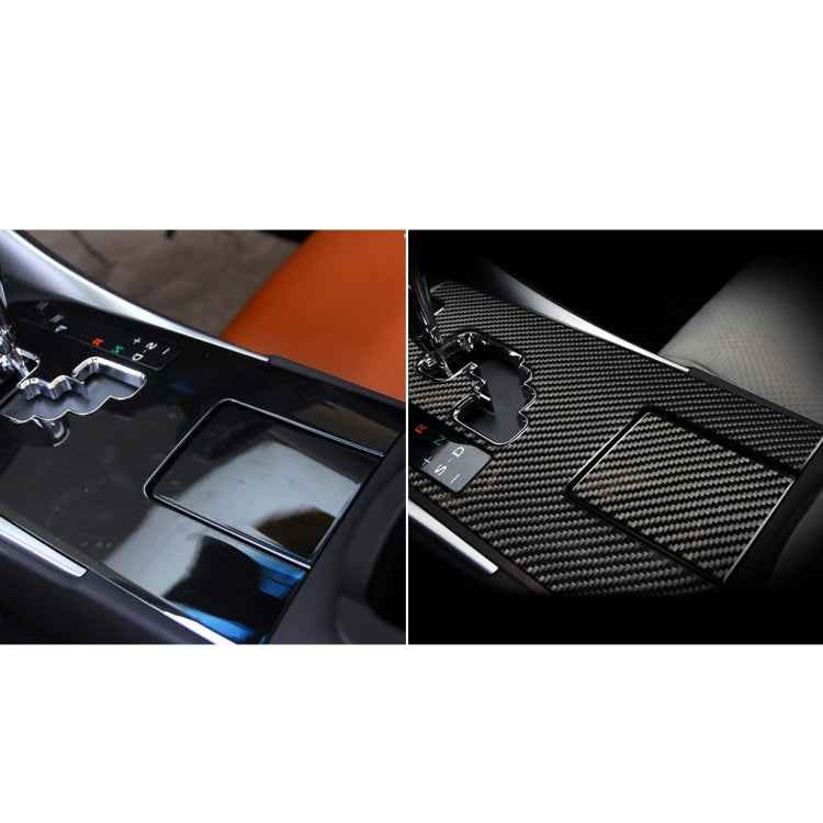 Car Carbon Fiber Water Cup Holder Panel Decorative Sticker for Lexus IS250 300 350C 2006-2012, Left and Right Drive Universal