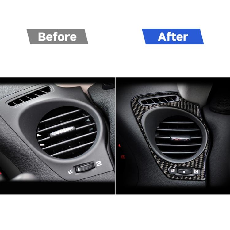 Car Carbon Fiber Big Left and Right Air Outlet Decorative Sticker for Lexus IS250 300 350C 2006-2012, Right Drive, Big Left and Right Air Outlet, Right Drive