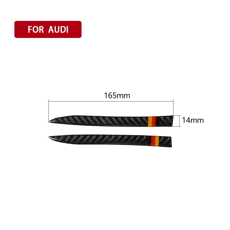 Car Carbon Fiber Rearview Mirror Anti-collision Strip for Audi A6 S6 C7 A7 S7 4G8 2012-2018, Left and Right Drive Universal, Rearview Mirror