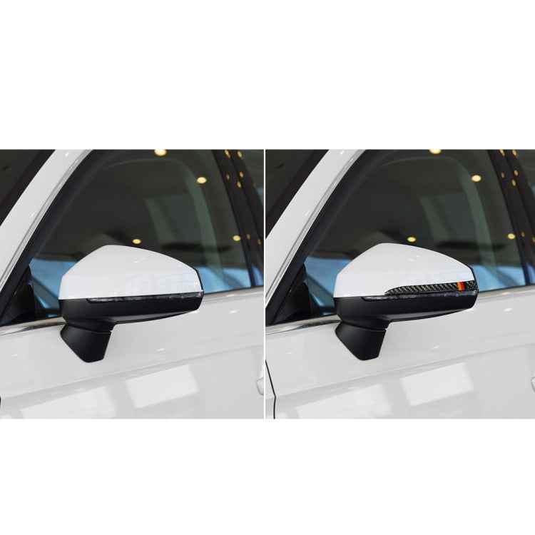 Car Carbon Fiber Rearview Mirror Anti-collision Strip for Audi A6 S6 C7 A7 S7 4G8 2012-2018, Left and Right Drive Universal