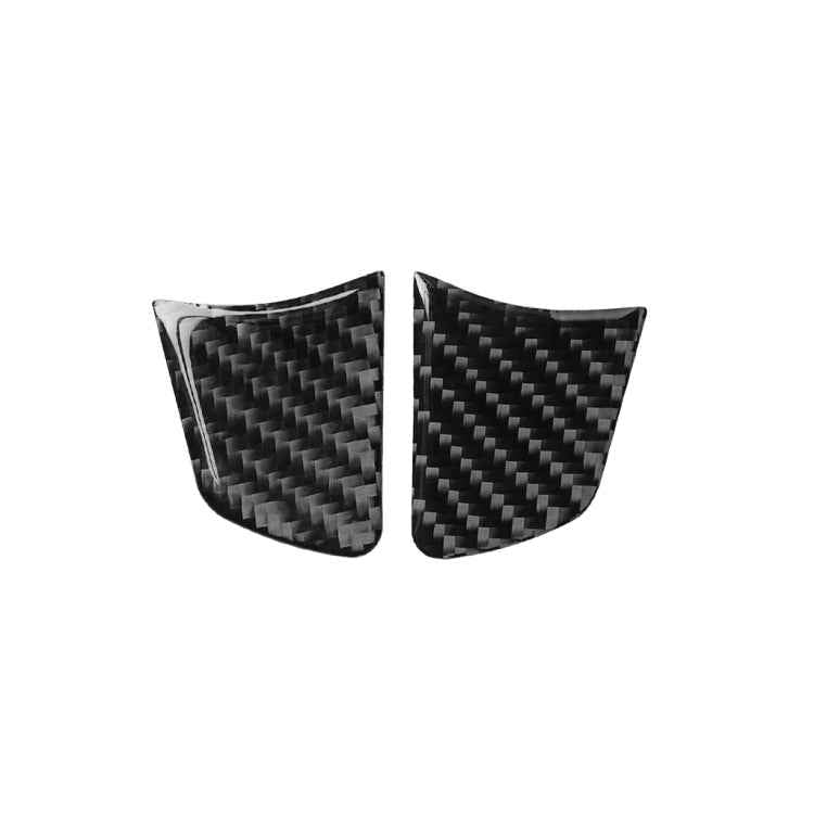 Car Carbon Fiber Steering Wheel Button Decorative Sticker for Audi A6 S6 C7 A7 S7 4G8 2012-2018, Left and Right Drive Universal