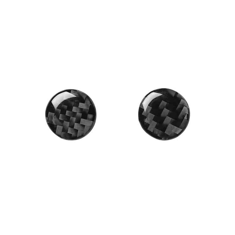 Car Carbon Fiber Air Conditioning Button Decorative Sticker for Audi A6 S6 C7 A7 S7 4G8 2012-2018, Left and Right Drive Universal