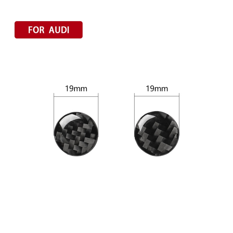 Car Carbon Fiber Air Conditioning Button Decorative Sticker for Audi A6 S6 C7 A7 S7 4G8 2012-2018, Left and Right Drive Universal, Air Conditioning Button