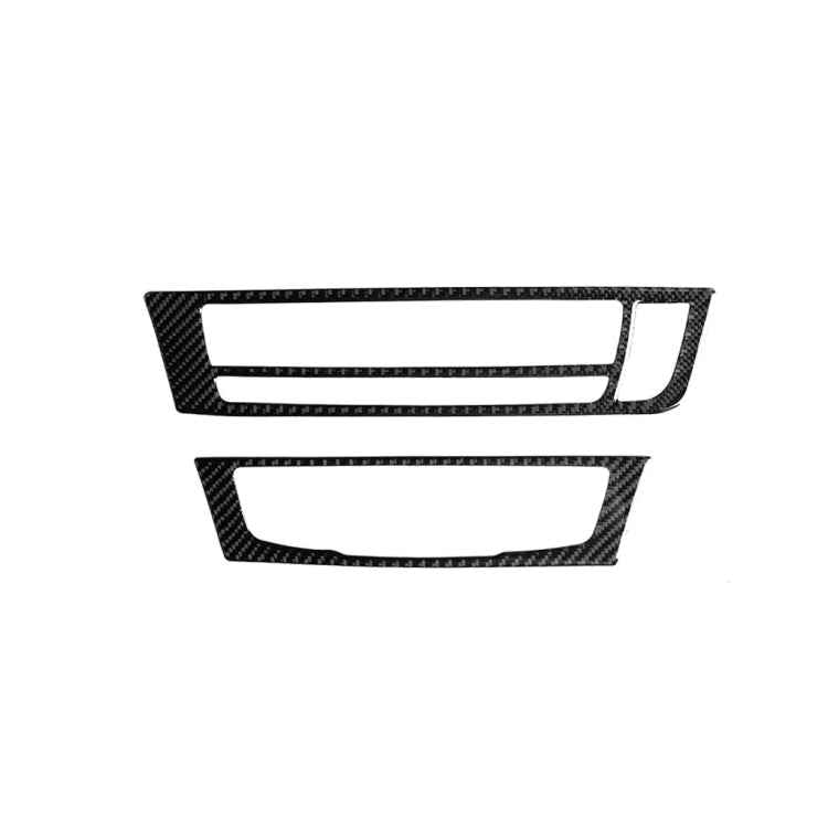 Car Carbon Fiber Air Conditioning CD Panel Decorative Sticker for Audi A6 S6 C7 A7 S7 4G8 2012-2018, Right Drive