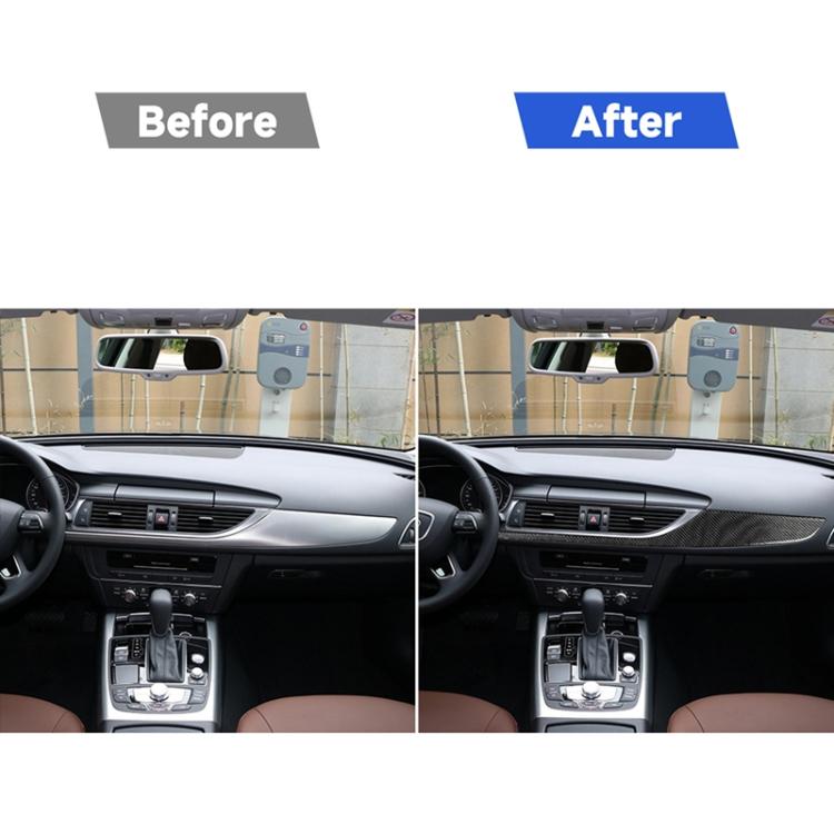 Car Carbon Fiber Dashboard Decorative Strip for Audi A6 S6 C7 A7 S7 4G8 2012-2018, Left Drive, Dashboard, Left Drive