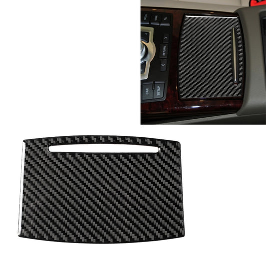 Car Carbon Fiber Water Cup Cover Decorative Sticker for Audi A6 2005-2011, Left and Right Drive Universal, Water Cup Cover
