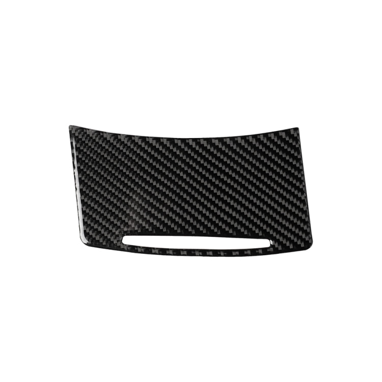 Car Carbon Fiber Storage Cover Decorative Sticker for Audi A6 2005-2011, Left Drive