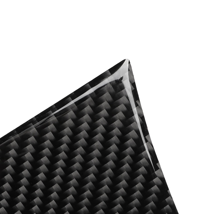 Car Carbon Fiber Storage Cover Decorative Sticker for Audi A6 2005-2011, Left Drive