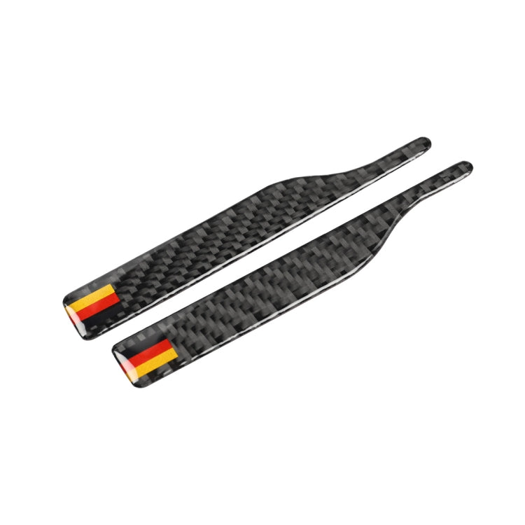 Car Carbon Fiber German Flag Pattern Rearview Mirror Anti-collision Sticker for Audi TT, Left and Right Drive Universal, B Style, Rearview Mirror Anti-collision B